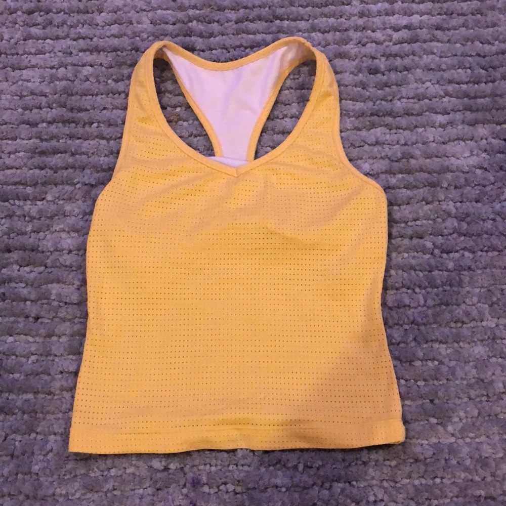 Yellow Athletic Tank top